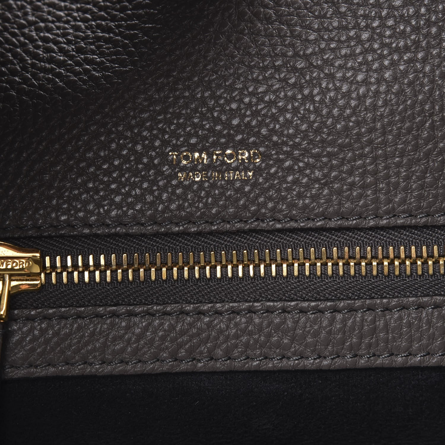 Tom Ford Pebbled Calfskin Jennifer Side-Zip Hobo Warm Taupe 6 of 12