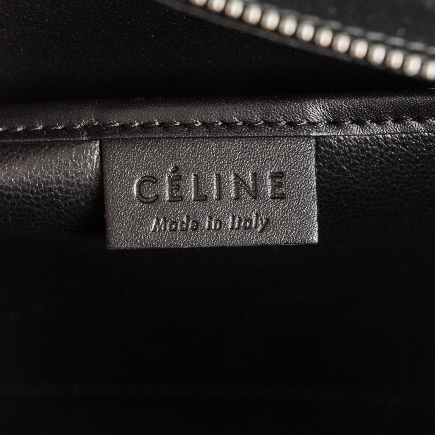 Smooth Drummed Calfskin Nano Tri-Color Luggage Anthracite
