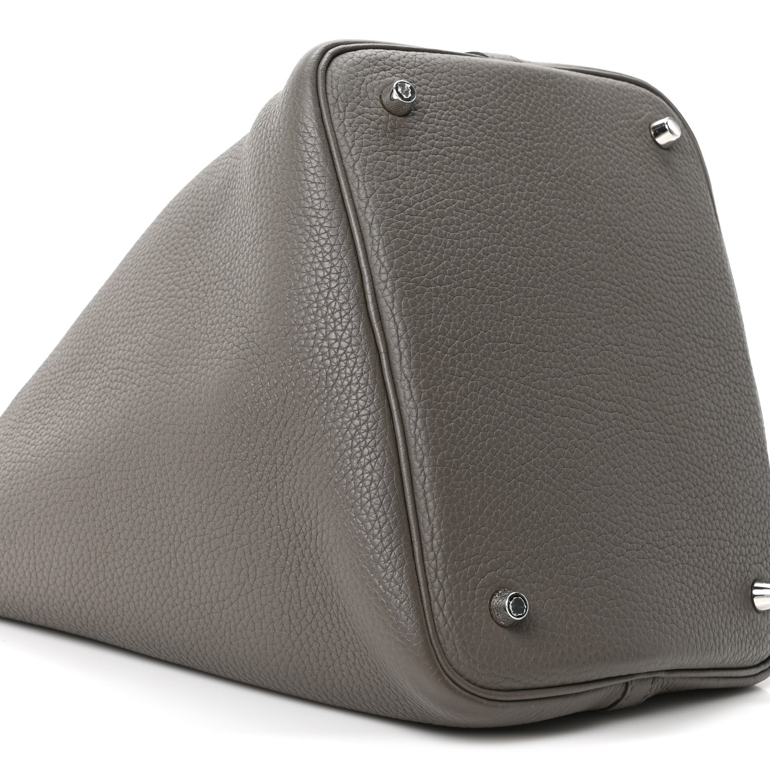 Hermes Taurillon Clemence Picotin Lock 22 MM Gris Asphalte 9 of 10