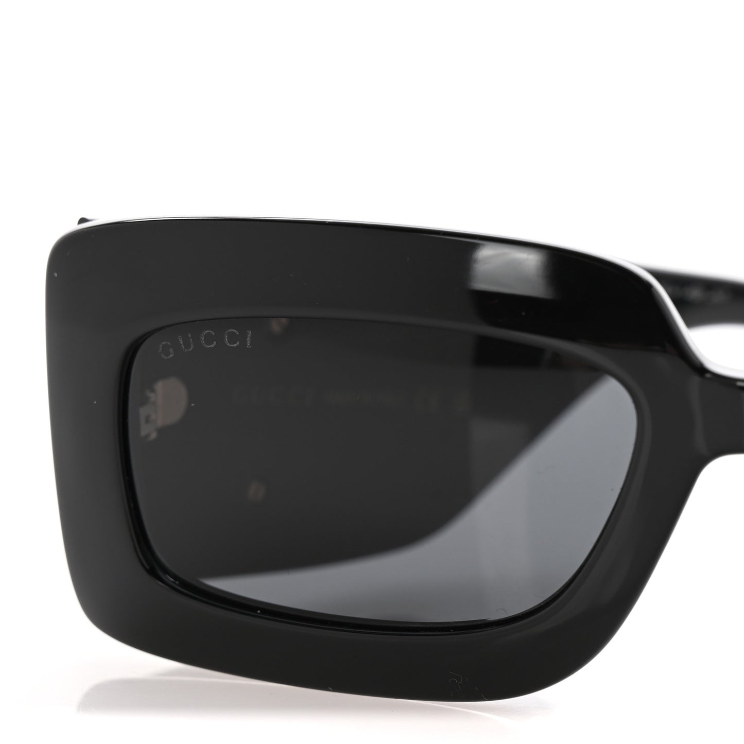 Acetate Rectangular Sunglasses GG0811S Black