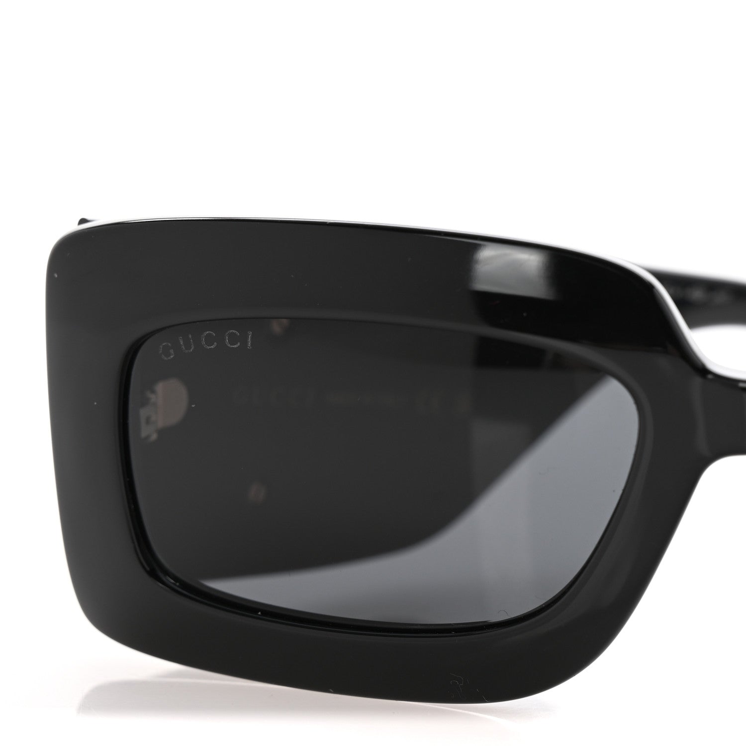 Gucci Acetate Rectangular Sunglasses GG0811S Black 8 of 9