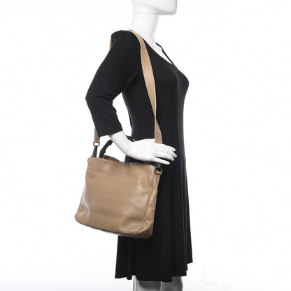 Gucci Calfskin Bamboo Top Handle Hobo Beige 2 of 16