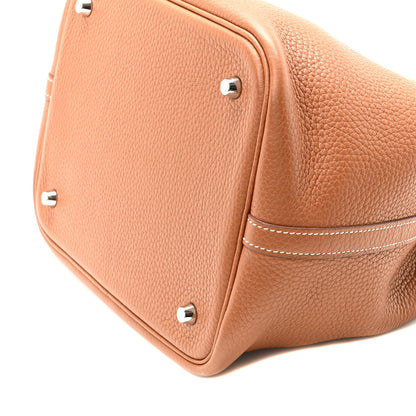 Hermes Taurillon Clemence Picotin Lock 22 MM Gold 9 of 9