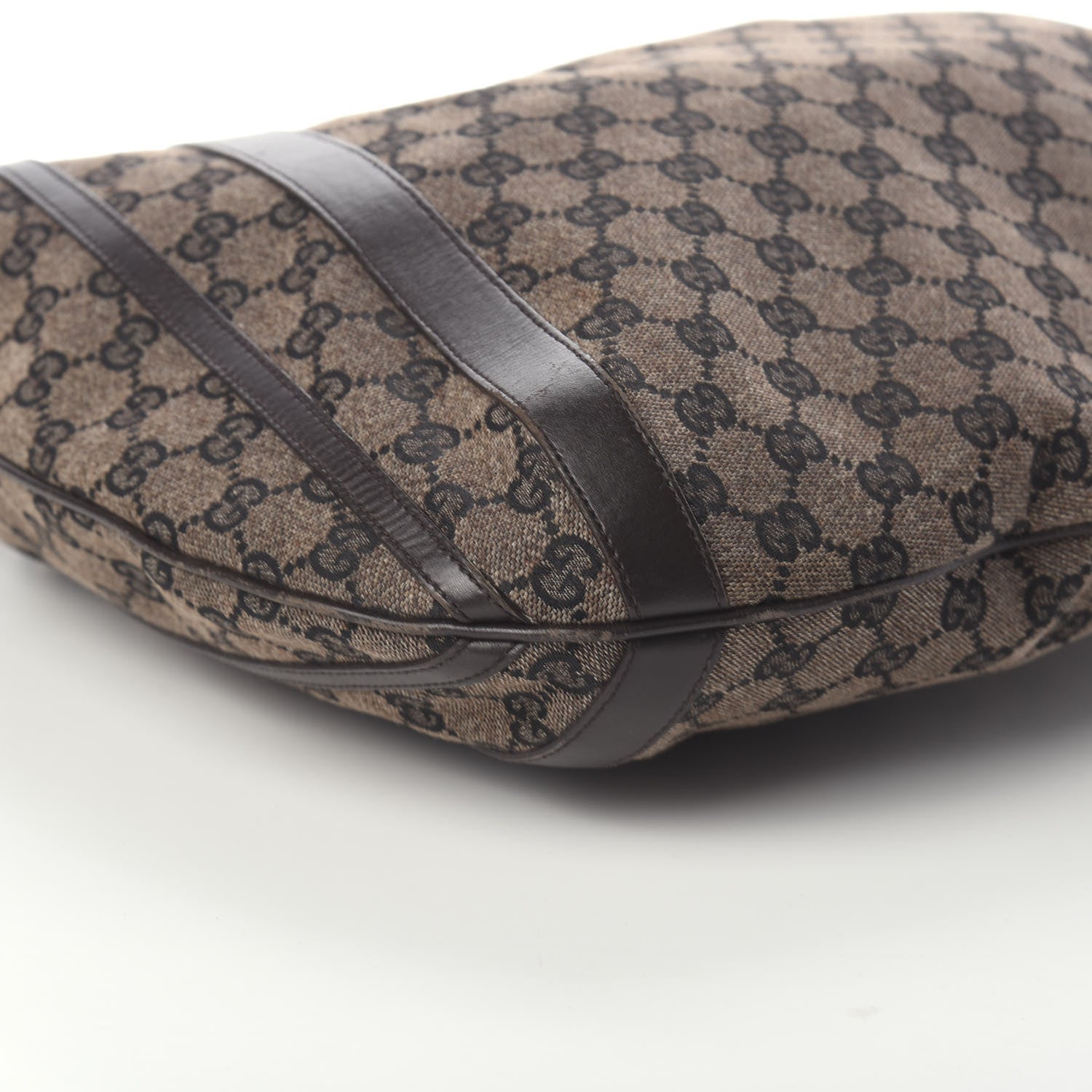 Gucci Monogram Medium Abbey Convertible Tote Dark Brown 9 of 10