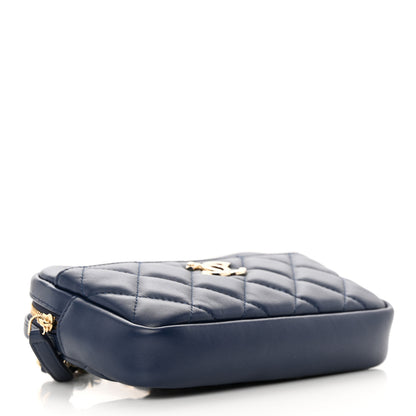 Chanel Lambskin Quilted Waist Bag With Pouch Blue 5 of 15