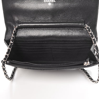 Chanel Caviar Quilted Wallet On Chain WOC Black 5 of 11