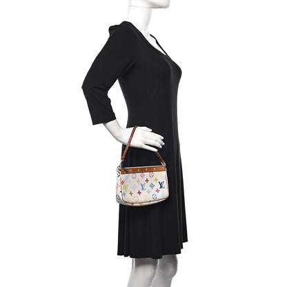 Louis Vuitton Monogram Multicolor Pochette Accessories White 2 of 15