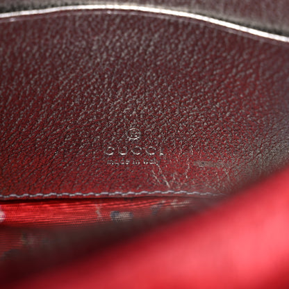 Gucci Laminated Nappa Trapuntata Mini Zumi Dome Shoulder Bag Rosso Marine Argento 6 of 10