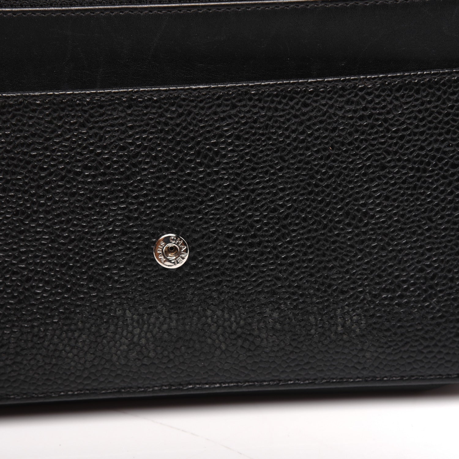 Chanel Caviar Timeless CC Wallet On Chain WOC Black 13 of 15