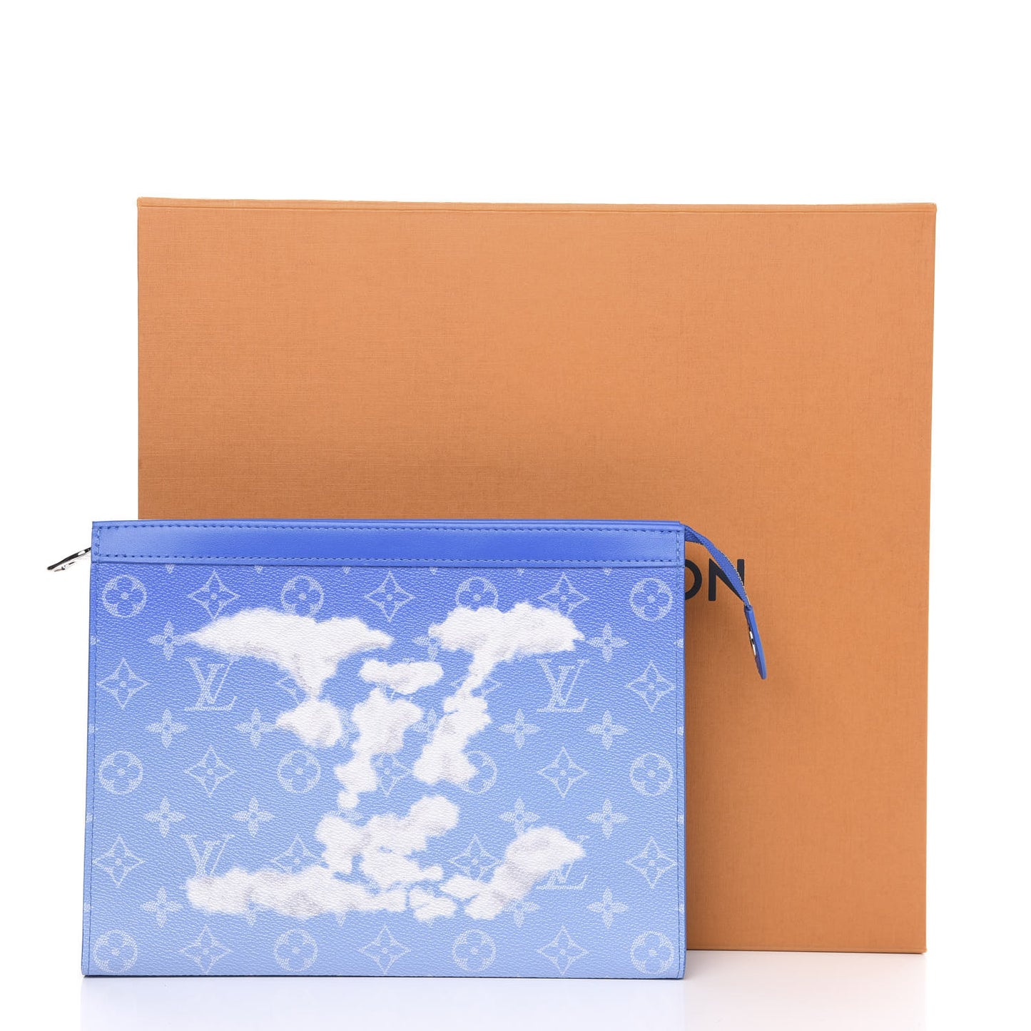 Monogram Clouds Pochette Voyage MM A4 Blue