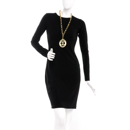 Chanel CC Medallion Long Chain Necklace Gold 2 of 6
