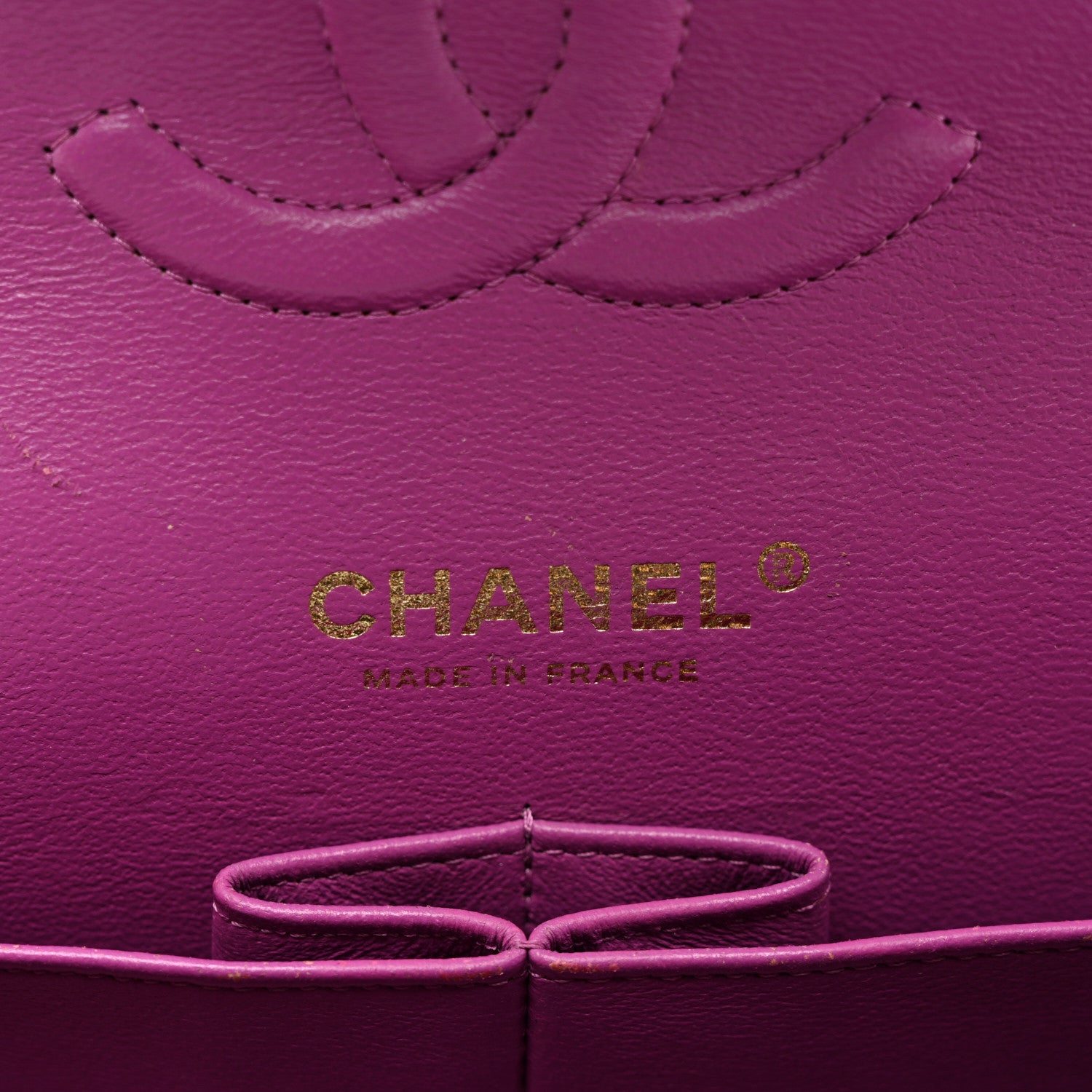 Chanel Lambskin Quilted Medium Double Flap Blue Pink 6 of 11