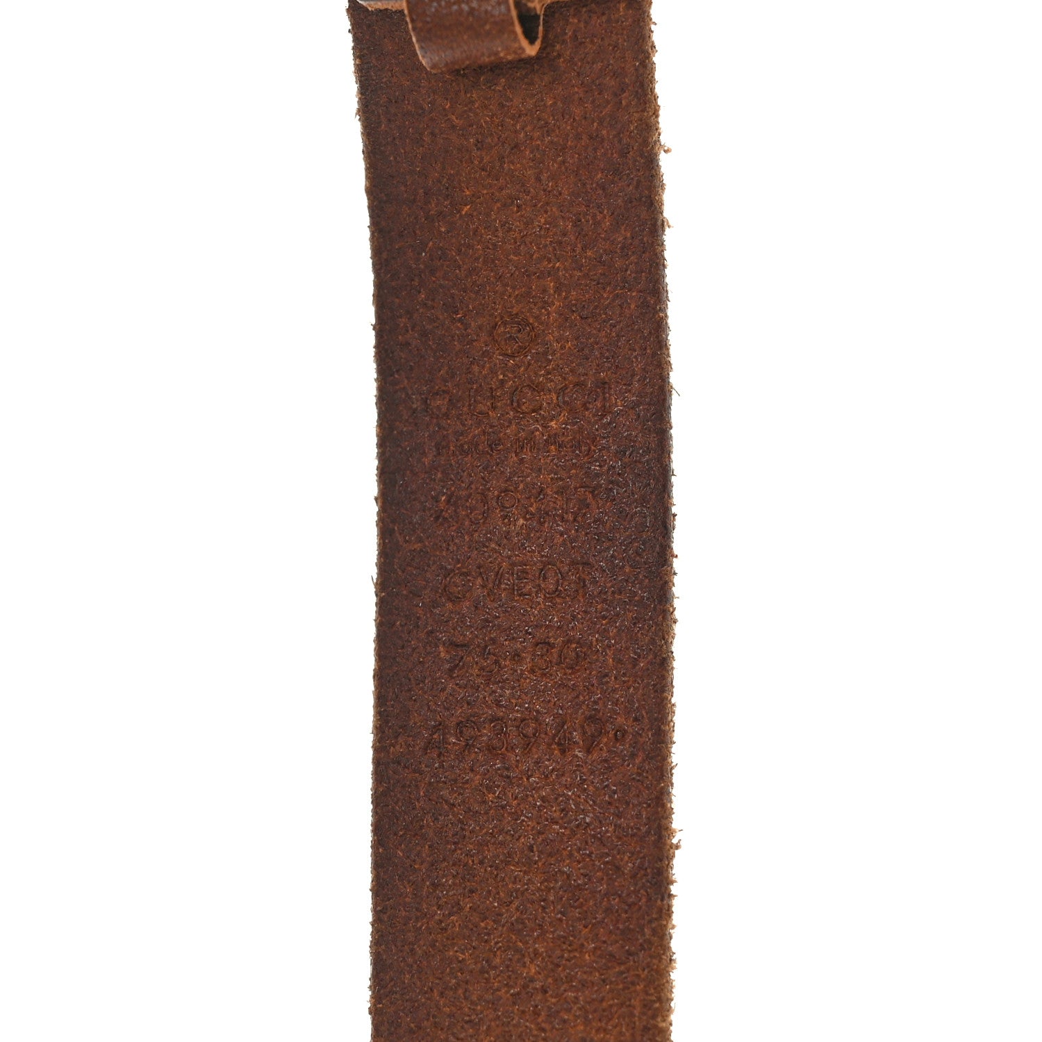 Gucci Faded Calfskin Double G 20mm Belt 75 30 Cuir 3 of 5
