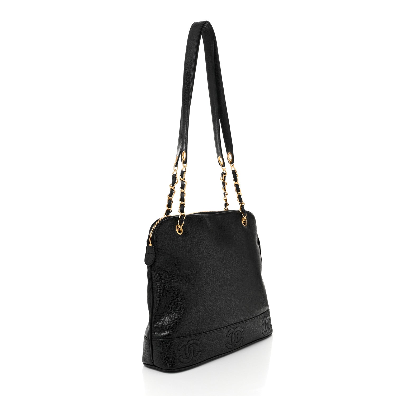 Chanel Caviar CC Shoulder Bag Black 3 of 11