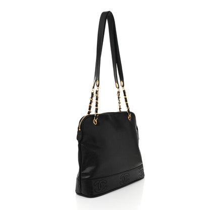 Chanel Caviar CC Shoulder Bag Black 3 of 11