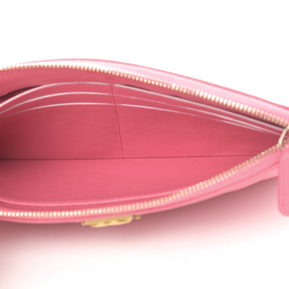 Chanel Lambskin Quilted Small Boy Zipped Pouch Pink 5 of 11