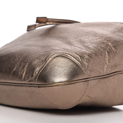 Gucci Metallic Calfskin Drawstring Shoulder Bag Gold 7 of 10