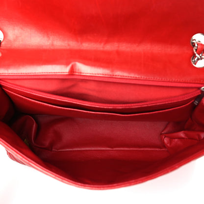 Chanel Lambskin Quilted Maxi Double Flap Red 4 of 9