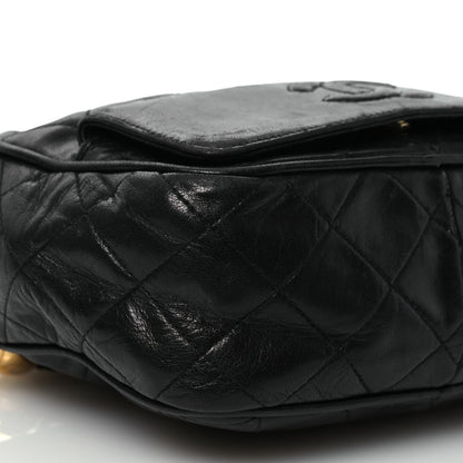 Chanel Lambskin Quilted Tassel Camera Case Black 9 of 14