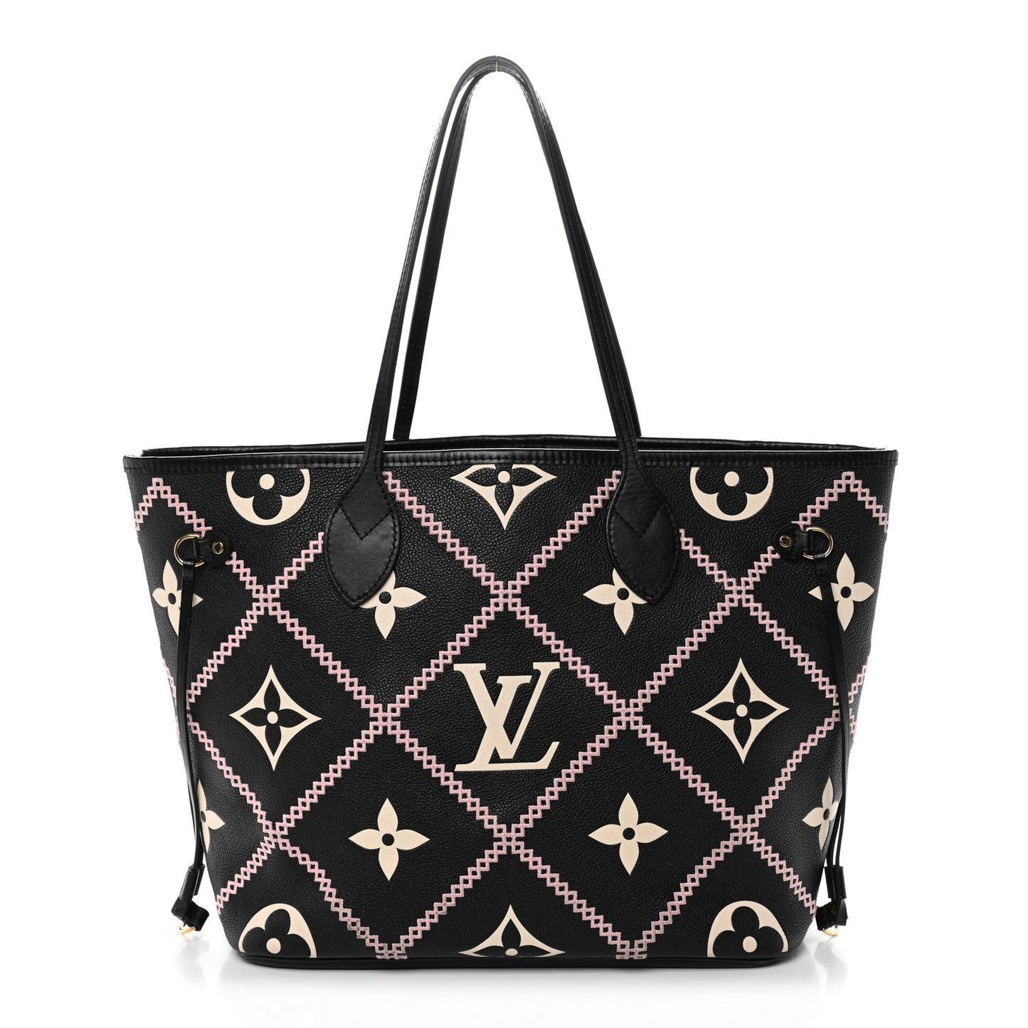 Empreinte Monogram Giant Broderies Neverfull MM Black