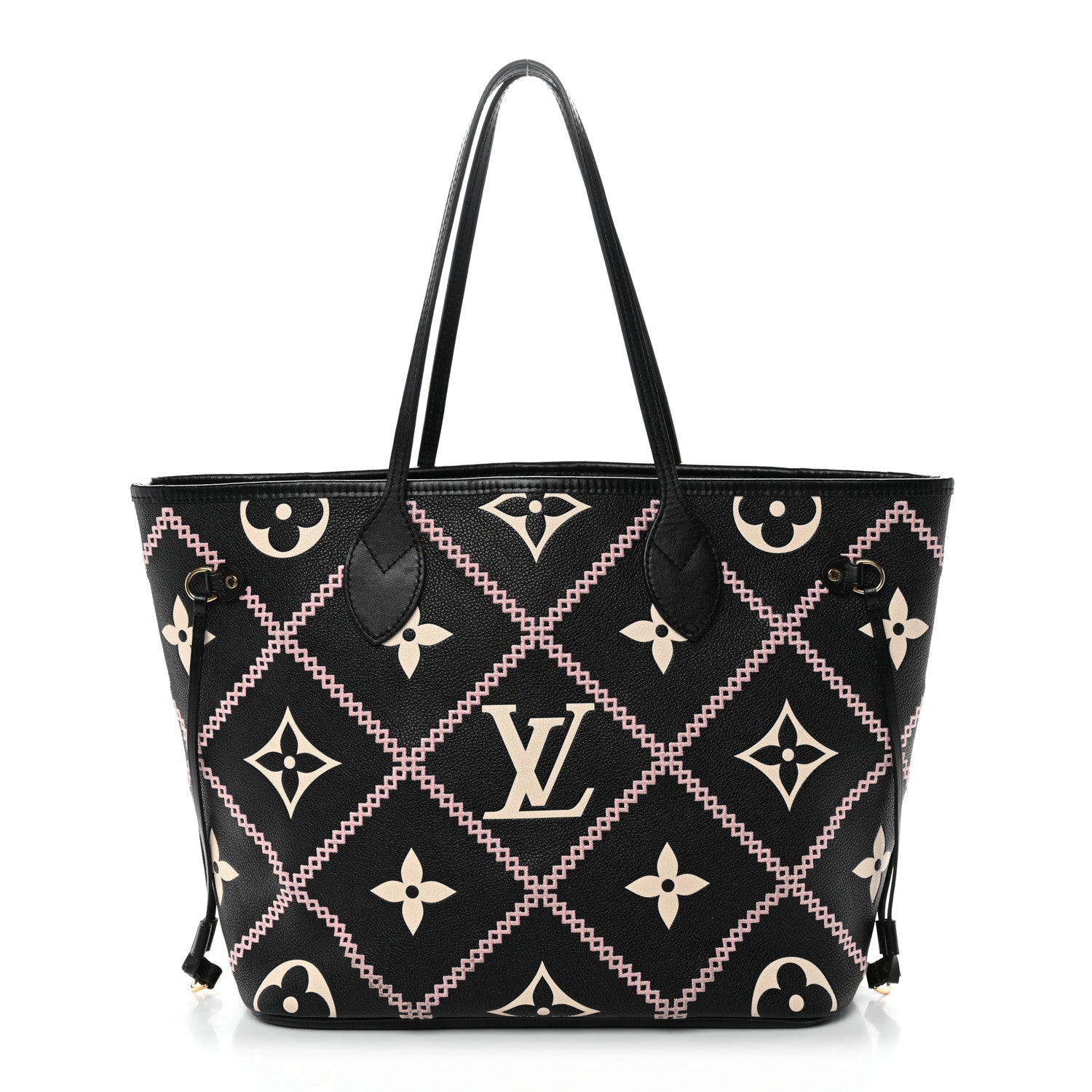 Louis Vuitton Empreinte Monogram Giant Broderies Neverfull MM Black 1 of 10
