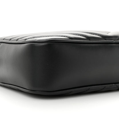 Saint Laurent Calfskin Matelasse Monogram Lou Camera Bag Black 9 of 14