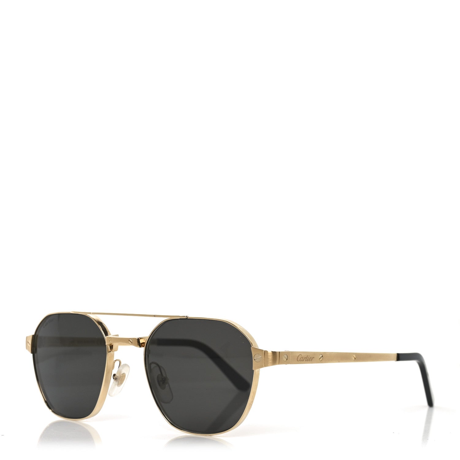 Cartier Metal Aviator Sunglasses CT0571S Gold 1 of 7