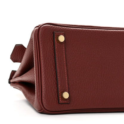 Hermes Togo Birkin 25 Rouge H 8 of 10