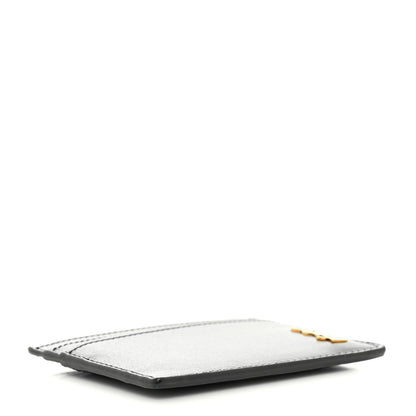 Saint Laurent Calfskin Tiny Cassandre Credit Card Case Black 3 of 7