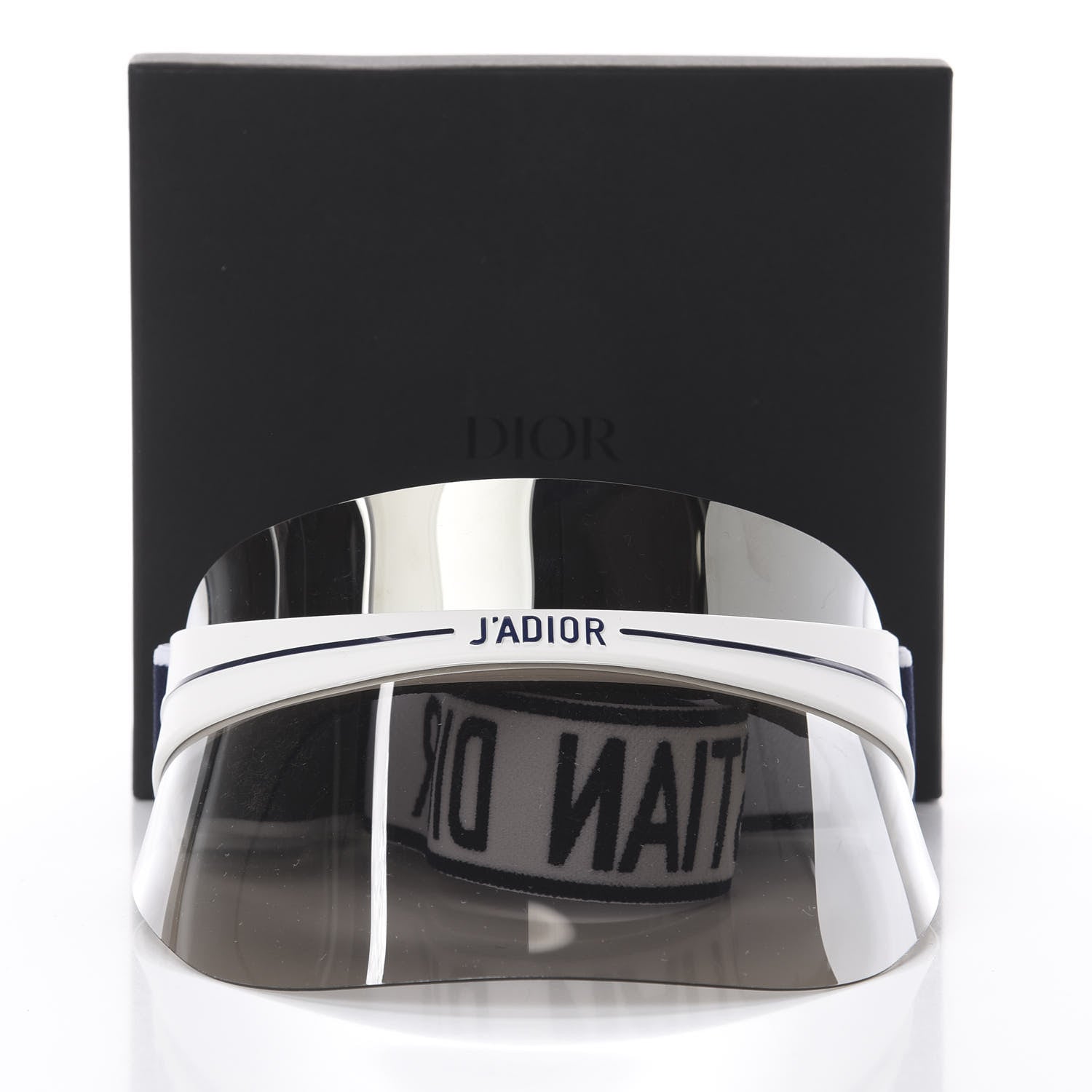 Christian Dior Mirrored DiorClub1 Sun Visor Silver 5 of 5