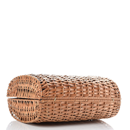 Fendi Woven Straw Wicker Bag Brown 4 of 11