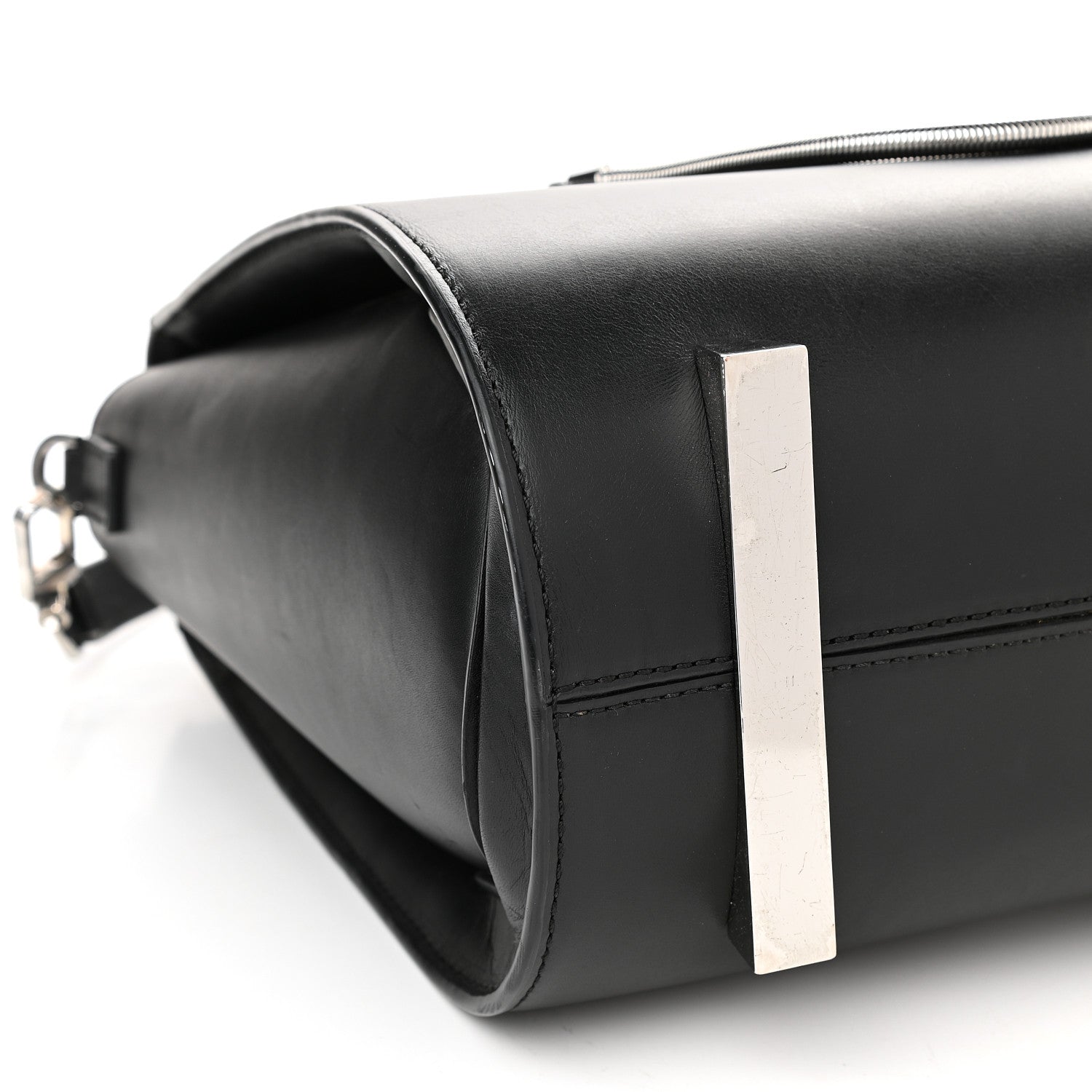 Alexander Wang Smooth Calfskin Large Chastity Bag Black Rhodium Hardware 7 of 11