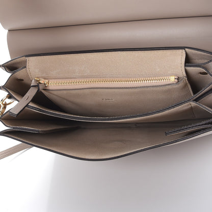 Chloe Calfskin Suede Medium Faye Shoulder Bag Motty Grey 5 of 8