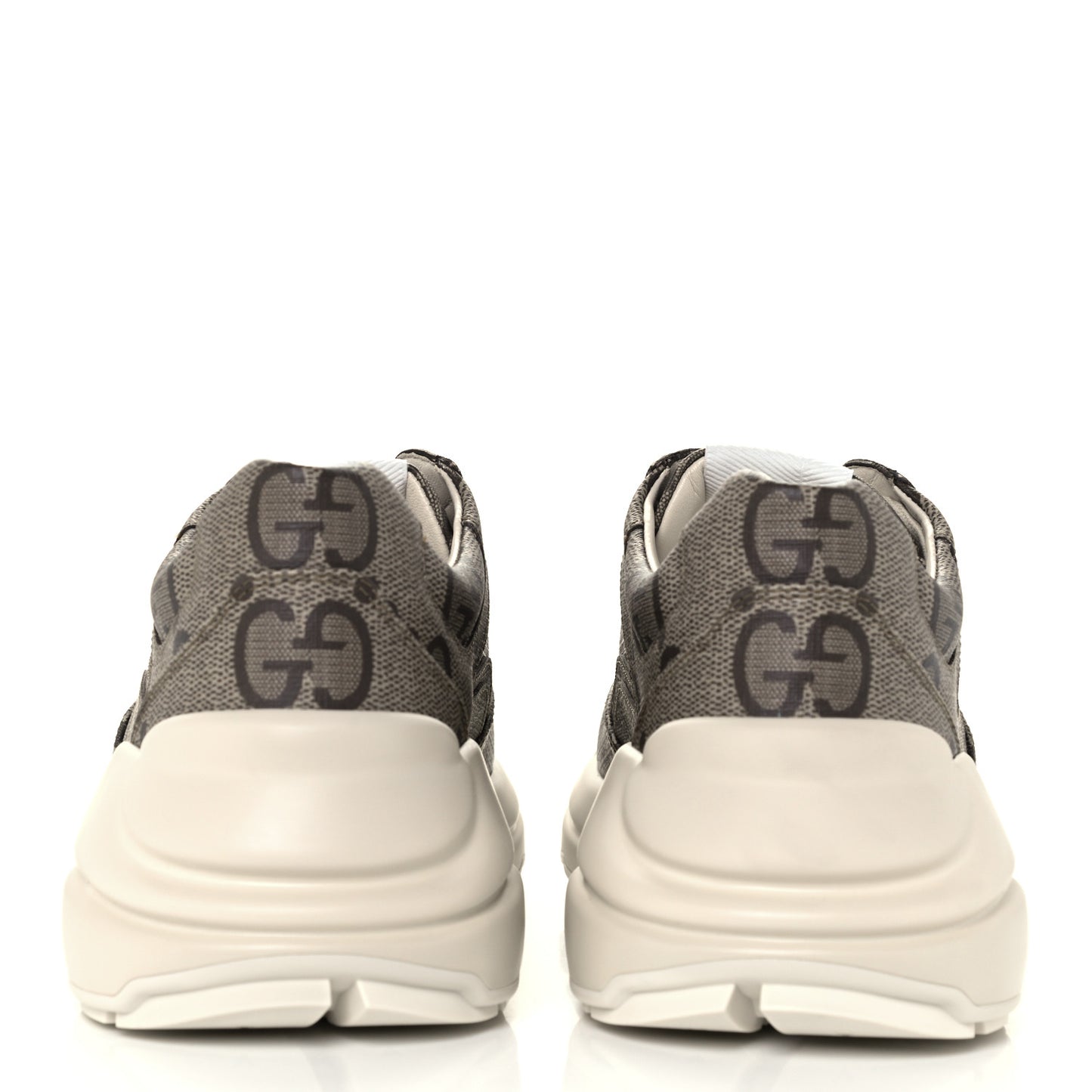 Maxi GG Supreme Monogram Gucci 100 Womens Rhyton Sneakers 39 Beige Ebony