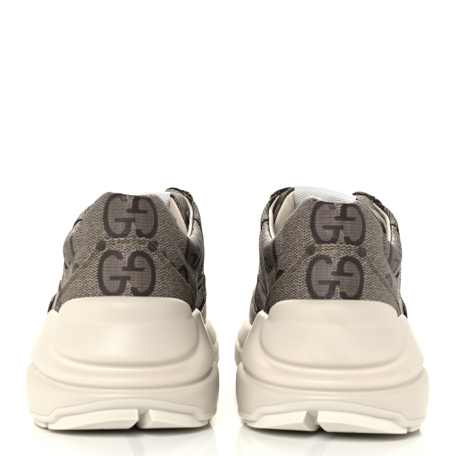 Gucci Maxi GG Supreme Monogram Gucci 100 Womens Rhyton Sneakers 39 Beige Ebony 6 of 11