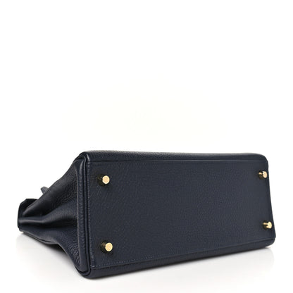 Hermes Togo Kelly Retourne 28 Bleu Nuit 4 of 11