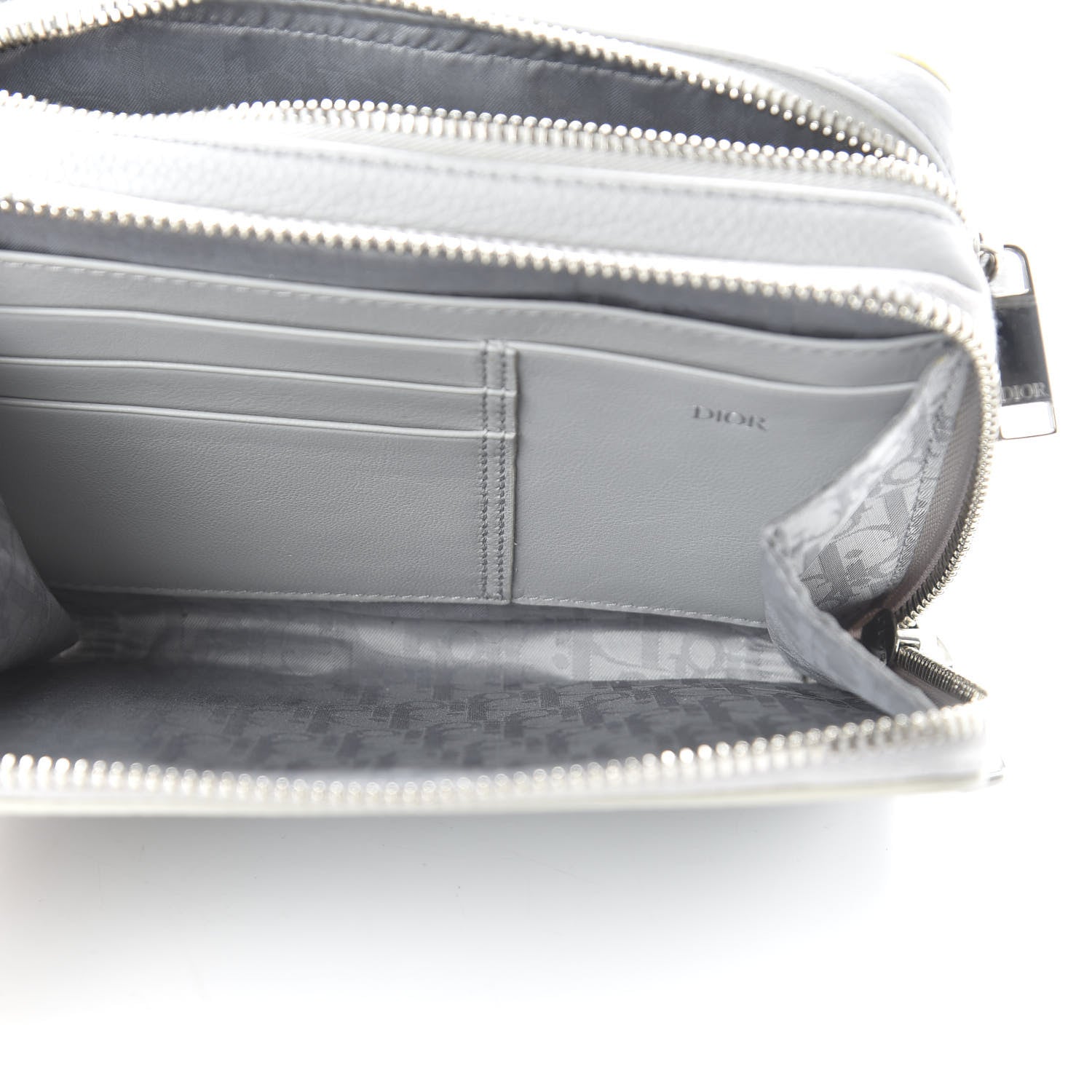 Christian Dior X AIR JORDAN Grained Calfskin Crossbody Grey 6 of 11