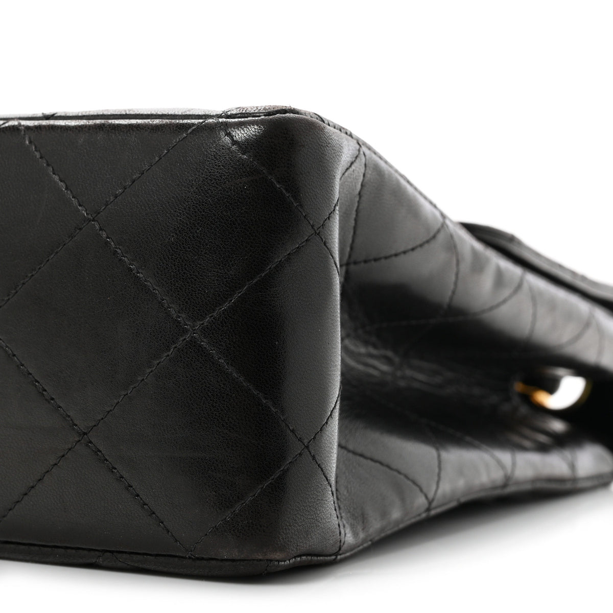 Chanel Lambskin Quilted XL Jumbo Single Flap Black 11 of 13