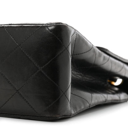 Chanel Lambskin Quilted XL Jumbo Single Flap Black 11 of 13