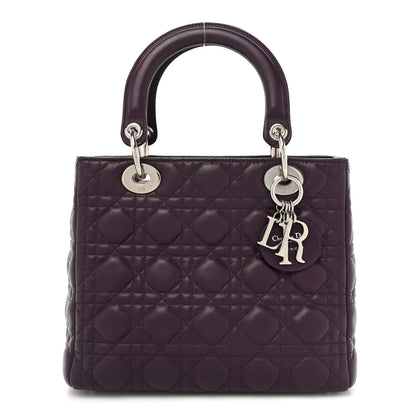 Christian Dior Lambskin Cannage Medium Lady Dior Purple 1 of 18