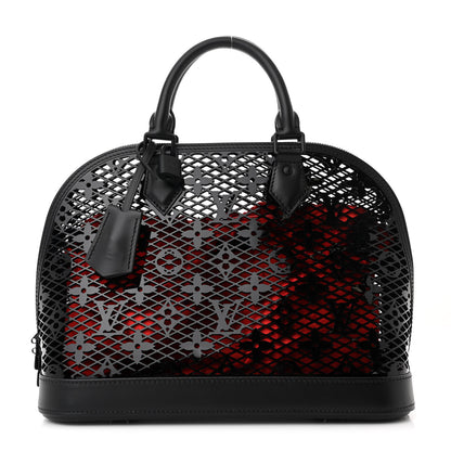 Louis Vuitton Patent Calfskin Laced Monogram Alma PM Black 1 of 10
