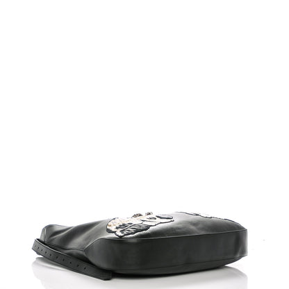 Gucci Calfskin Dog Embroidered Extra Large Dionysus Hobo Black 4 of 6