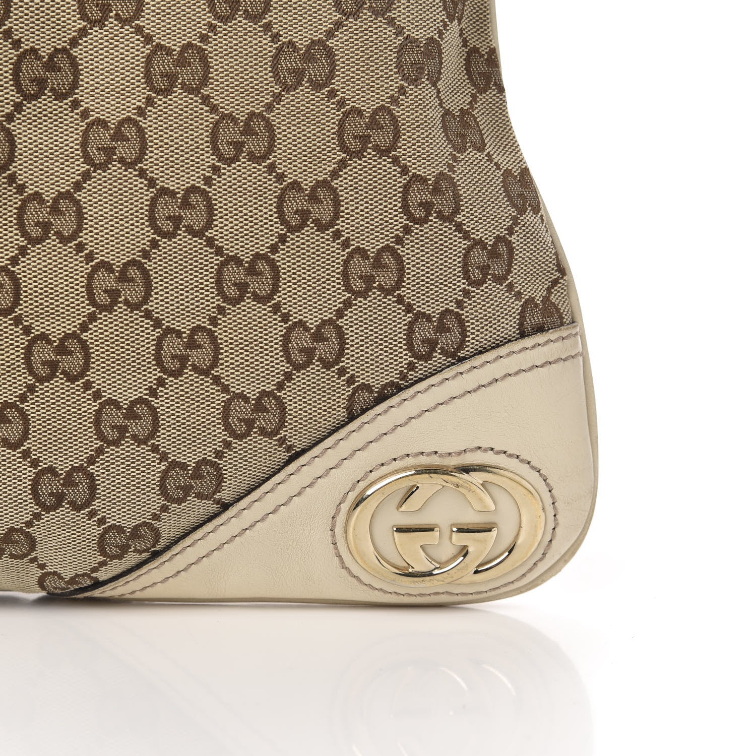 Gucci Monogram Medium New Britt Hobo Off White 15 of 15