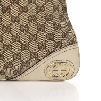 Gucci Monogram Medium New Britt Hobo Off White 15 of 15
