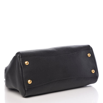 Prada Vitello Phenix Shopping Bag Black 4 of 10