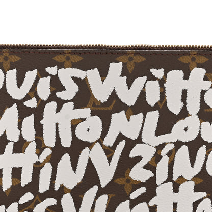 Louis Vuitton Monogram Graffiti Pochette Accessories Silver 20 of 34