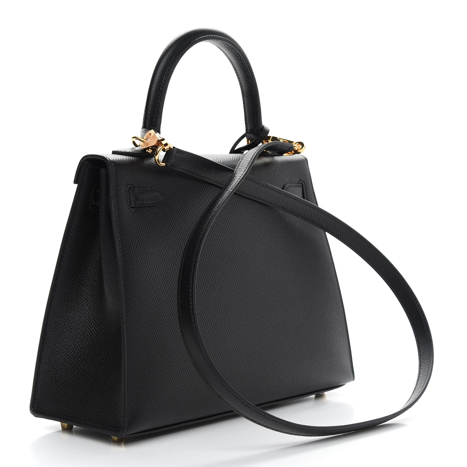 Hermes Epsom Kelly Sellier 25 Black 2 of 10