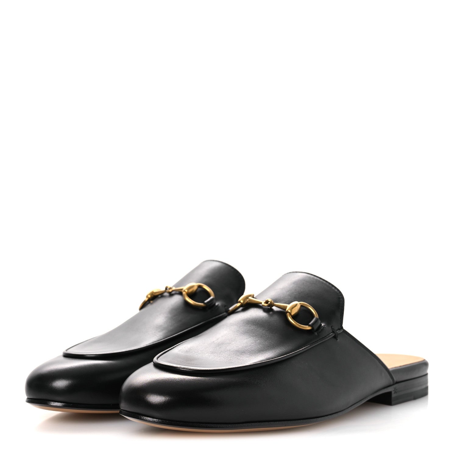 Gucci Calfskin Womens Princetown Slippers 37 Black 4 of 13