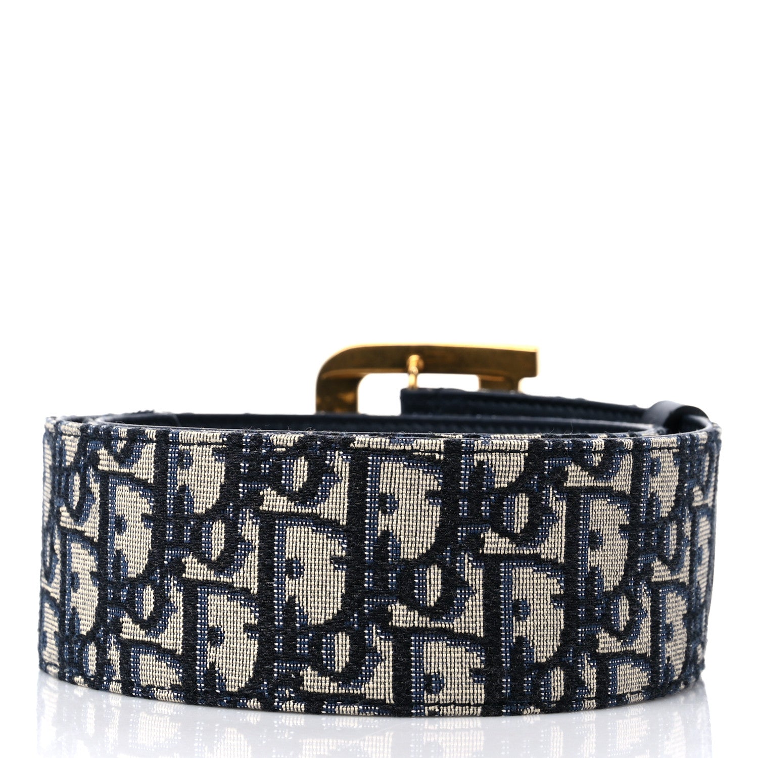 Christian Dior Oblique Diorquake Belt 70 28 Blue Multi 2 of 5