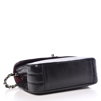 Chanel Shiny Lambskin Quilted Small Chevron Miroir Black 4 of 12